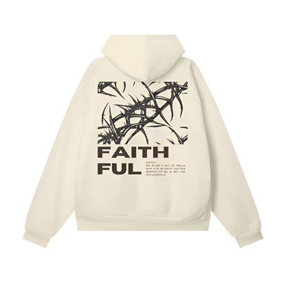 Christian,Apparel,Faithful,Clothing,Hoodie,Bone