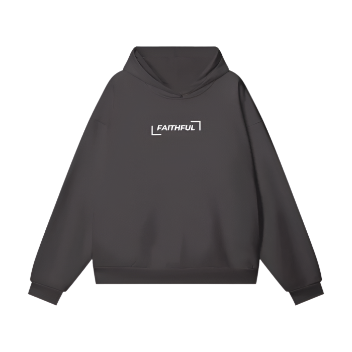 Christian,Apparel,Faithful,Hoodie,Clothing,Charcoal